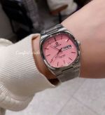 Omega Vintage Seamaster Quartz Movement 36MM Light Pink Dial Lady Watch